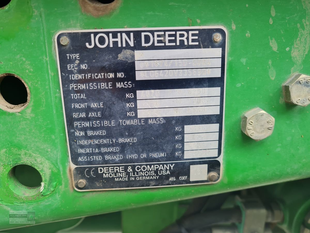 Traktor του τύπου John Deere 6420 S Premium, Gebrauchtmaschine σε Gerasdorf (Φωτογραφία 19)