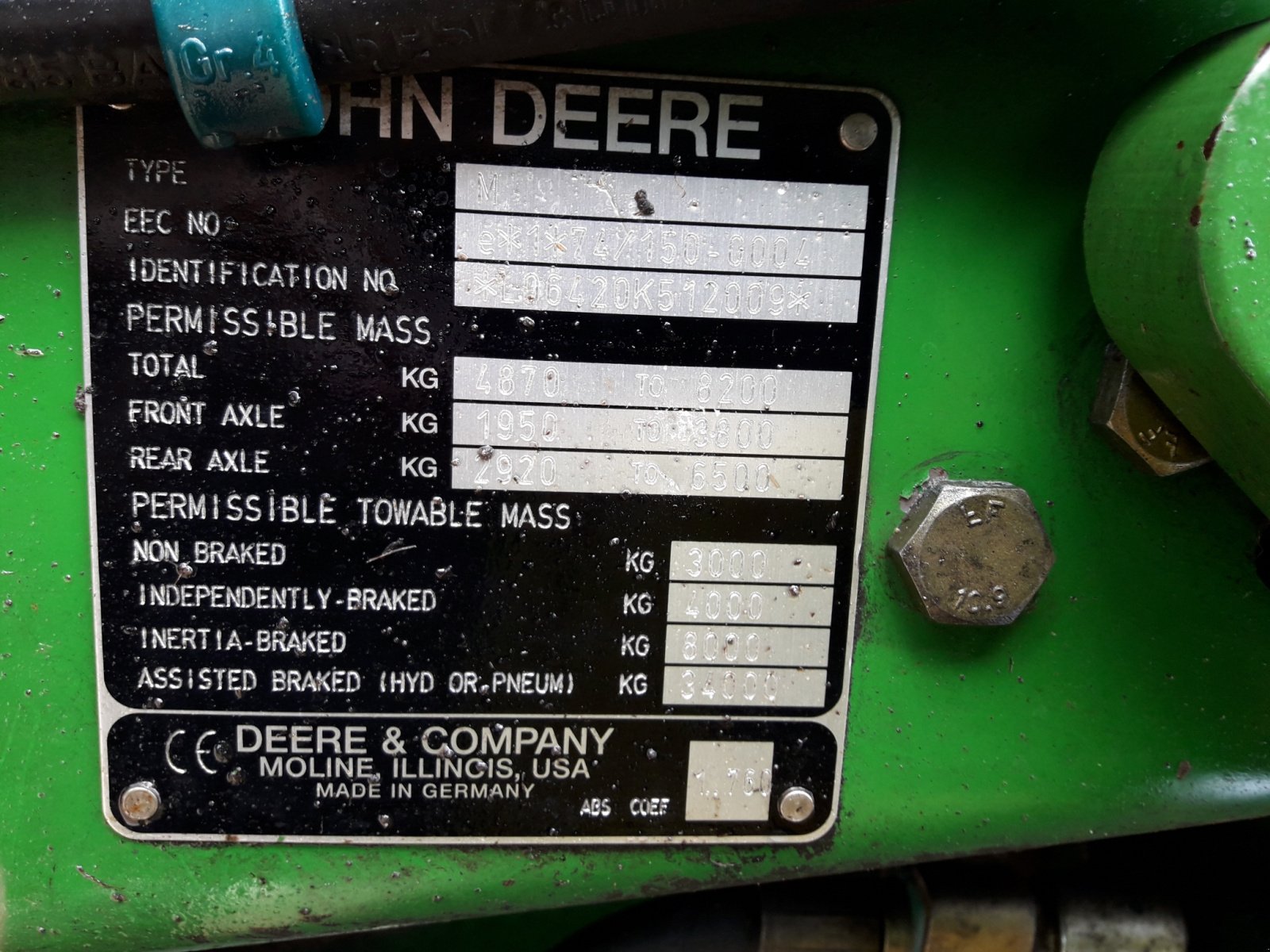 Traktor del tipo John Deere 6420, Gebrauchtmaschine In Eurasburg (Immagine 17)