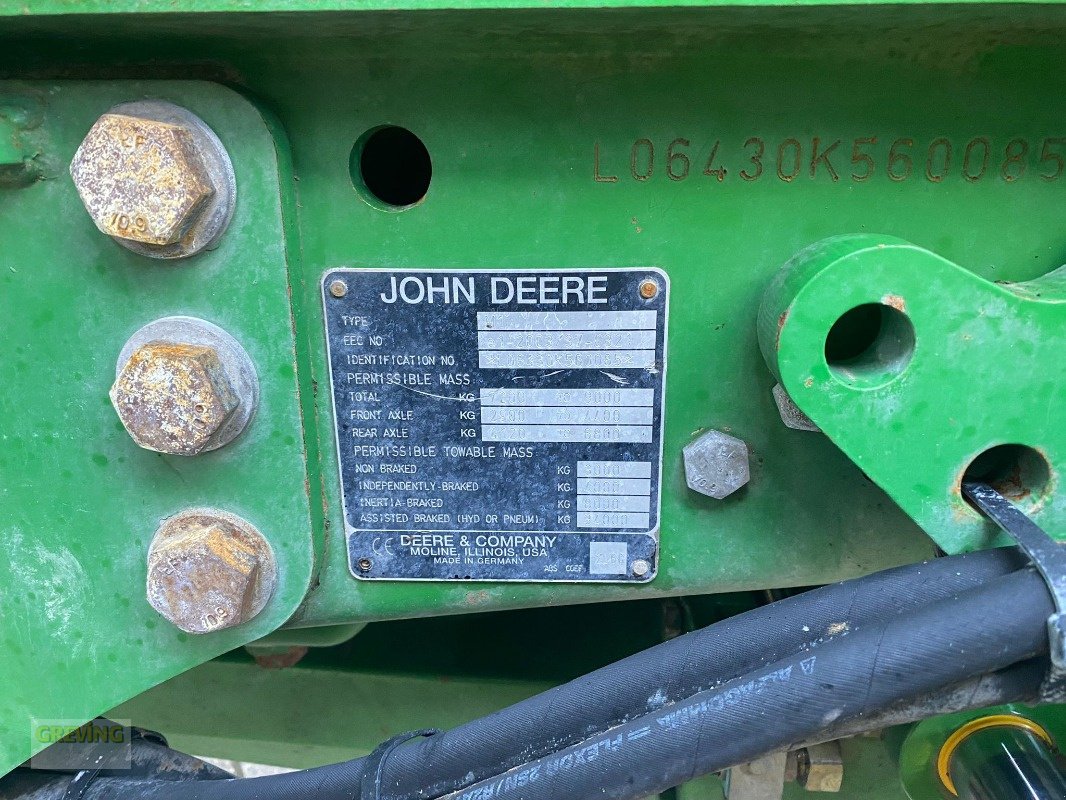 Traktor Türe ait John Deere 6430, Gebrauchtmaschine içinde Ahaus (resim 15)