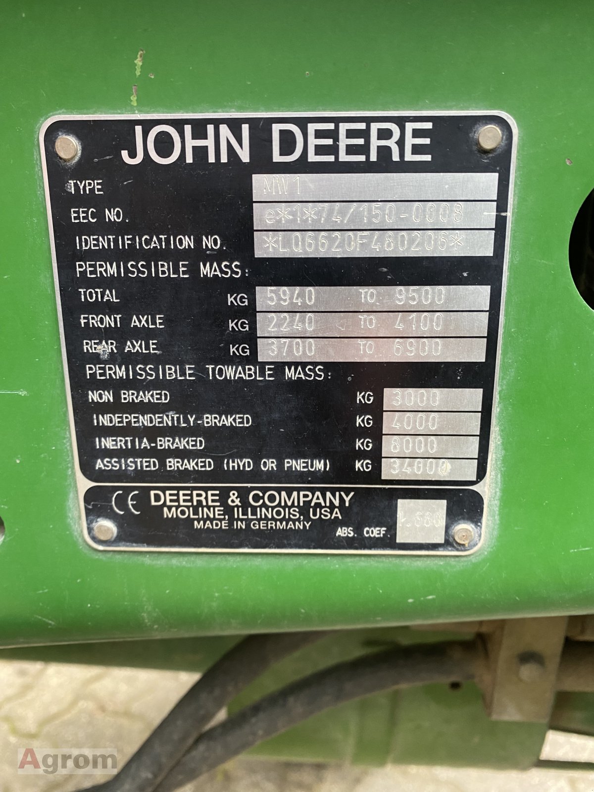 Traktor typu John Deere 6620 SE, Gebrauchtmaschine v Harthausen (Obrázek 9)