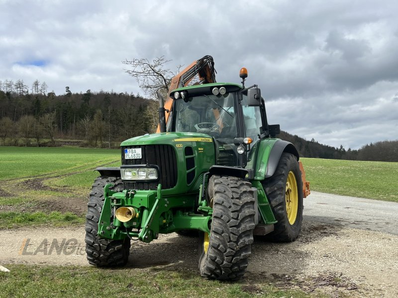 Traktor typu John Deere 6830 Premium Gödde Mähausleger Herder Mulag Dücker, Gebrauchtmaschine v Heiligenstadt