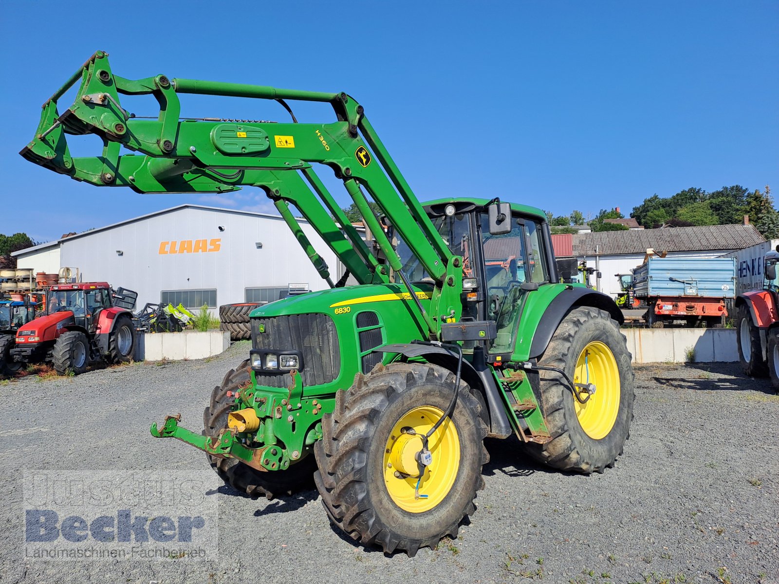 Traktor Türe ait John Deere 6830, Gebrauchtmaschine içinde Weimar-Niederwalgern (resim 1)