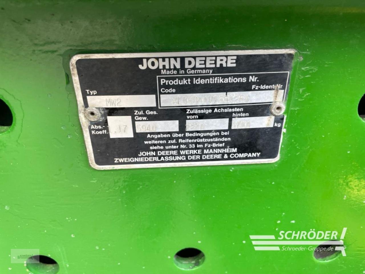 Traktor typu John Deere 6900, Gebrauchtmaschine w Wildeshausen (Zdjęcie 25)