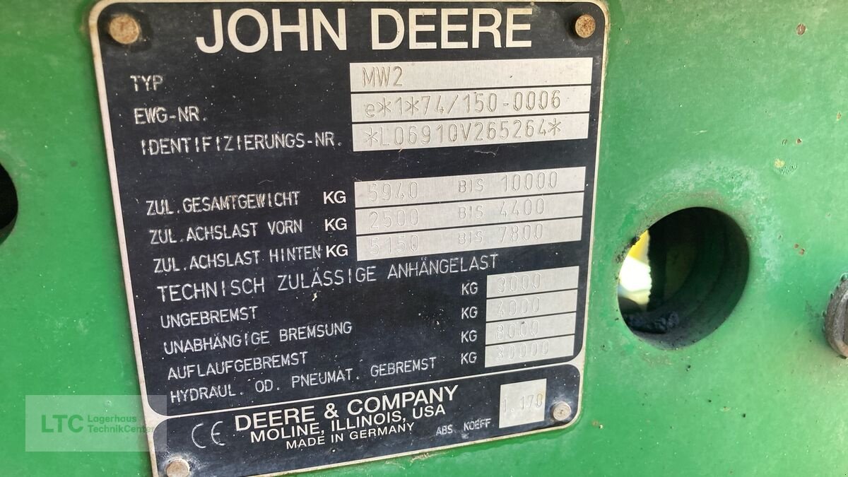 Traktor типа John Deere 6910, Gebrauchtmaschine в Eggendorf (Фотография 20)