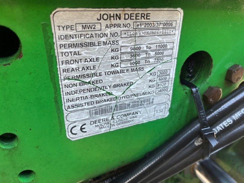 Traktor του τύπου John Deere 6930 Premium AUTOPOWER, AUTOTRAC, FRONT PTO, TLS, Gebrauchtmaschine σε Dronninglund (Φωτογραφία 5)