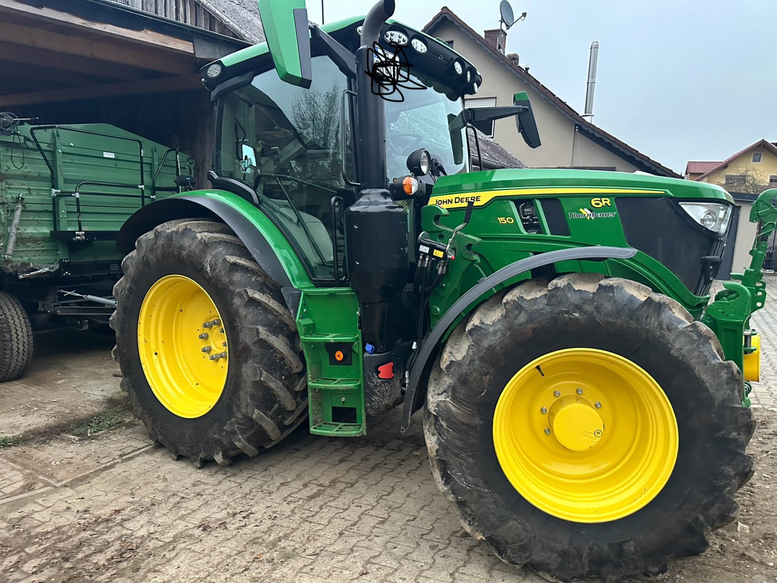 Traktor del tipo John Deere 6R 150, Gebrauchtmaschine en Holzheim am Forst (Imagen 1)