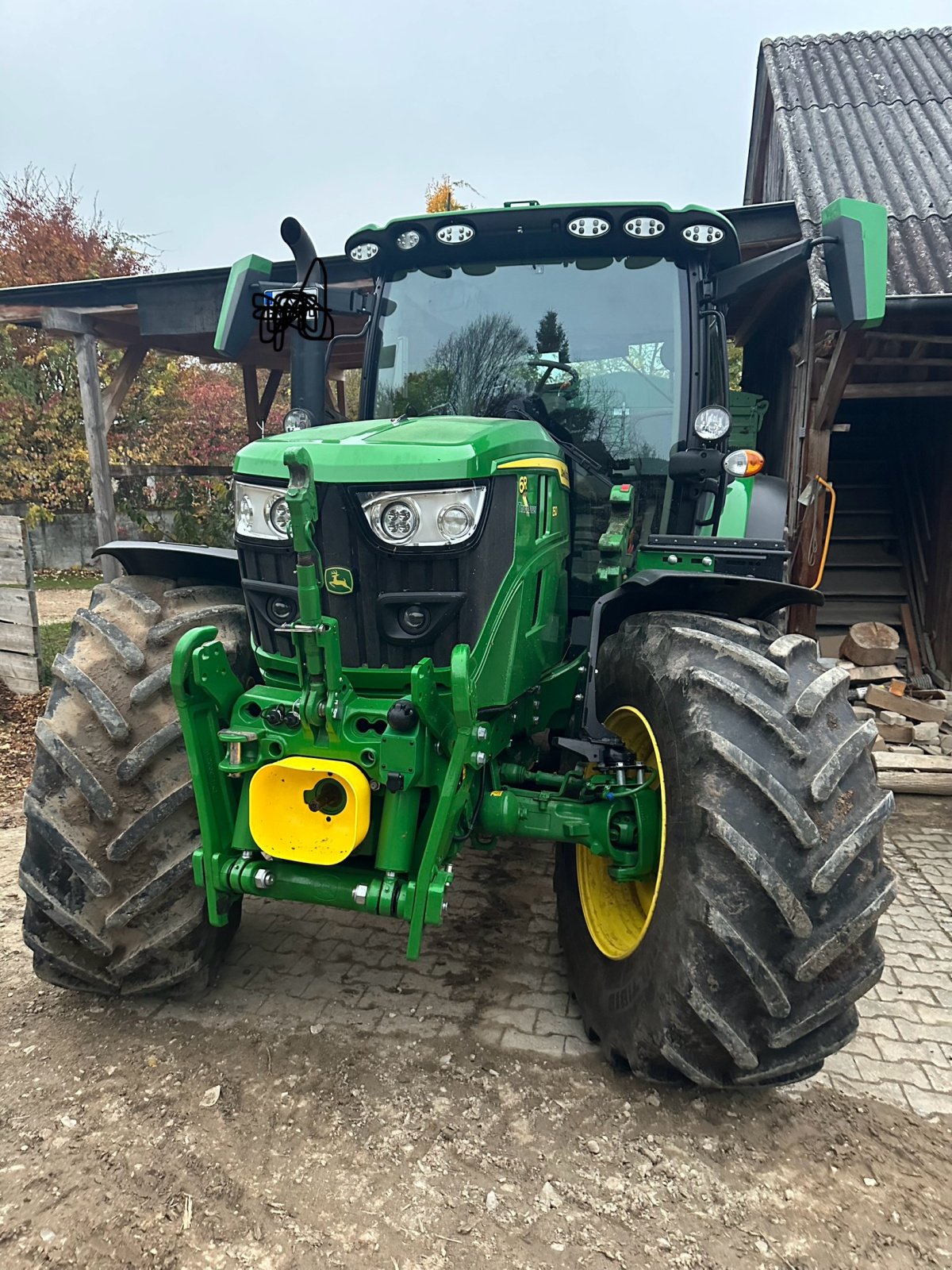 Traktor del tipo John Deere 6R 150, Gebrauchtmaschine en Holzheim am Forst (Imagen 2)