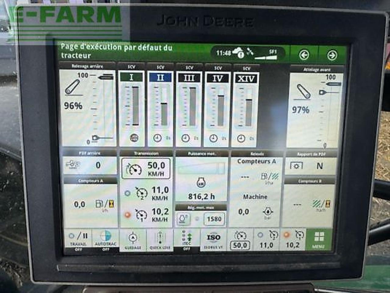 Traktor Türe ait John Deere 6r 155, Gebrauchtmaschine içinde MONFERRAN (resim 10)