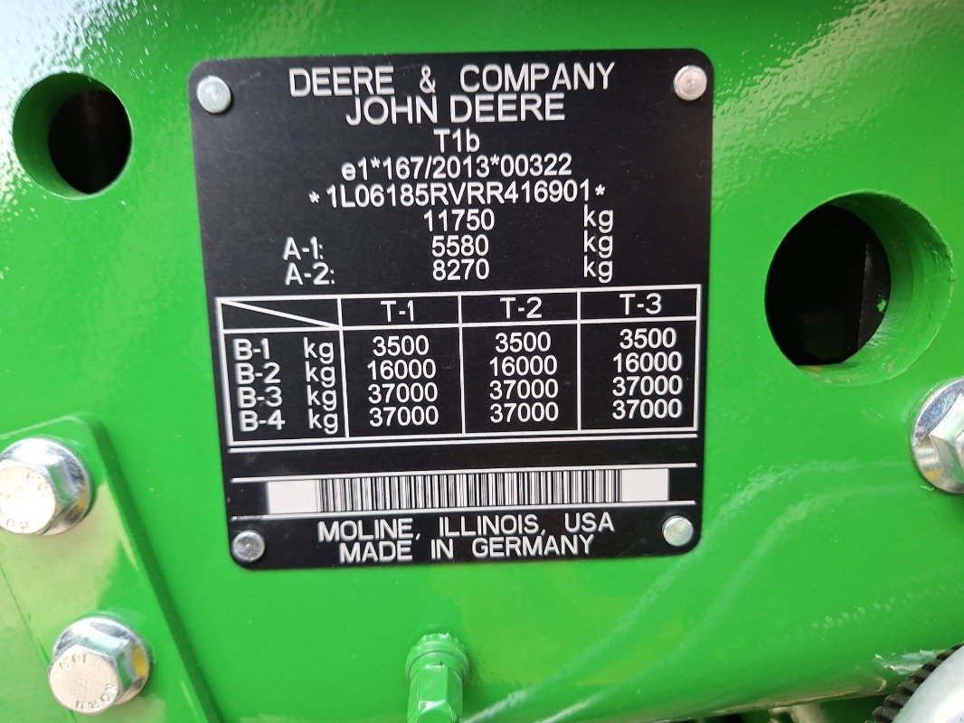 Traktor des Typs John Deere 6R 185 **MIETRÜCKLÄUFER**, Gebrauchtmaschine in Sittensen (Bild 14)