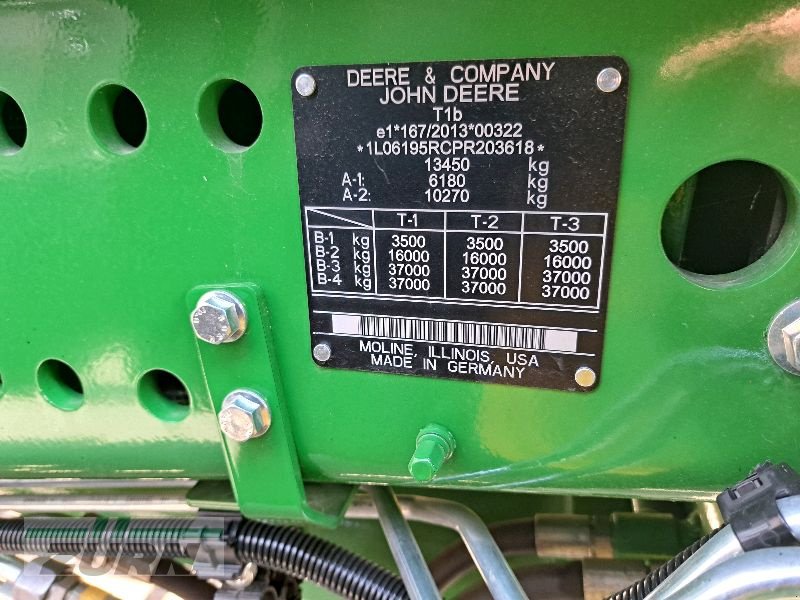 Traktor des Typs John Deere 6R 195 / 6R195, Neumaschine in Neubrunn (Bild 18)