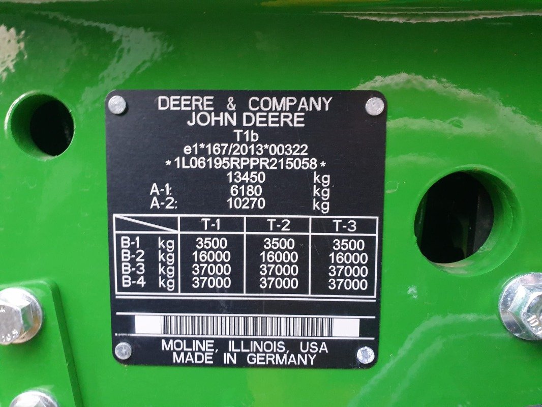 Traktor des Typs John Deere 6R 195 **MIETRÜCKLÄUFER**, Gebrauchtmaschine in Sittensen (Bild 14)