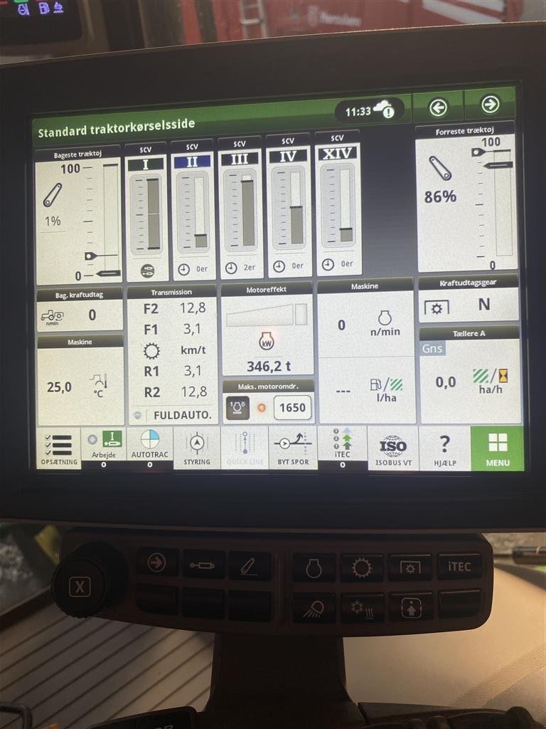 Traktor Türe ait John Deere 6R 215 350t, Gebrauchtmaschine içinde Bredsten (resim 4)