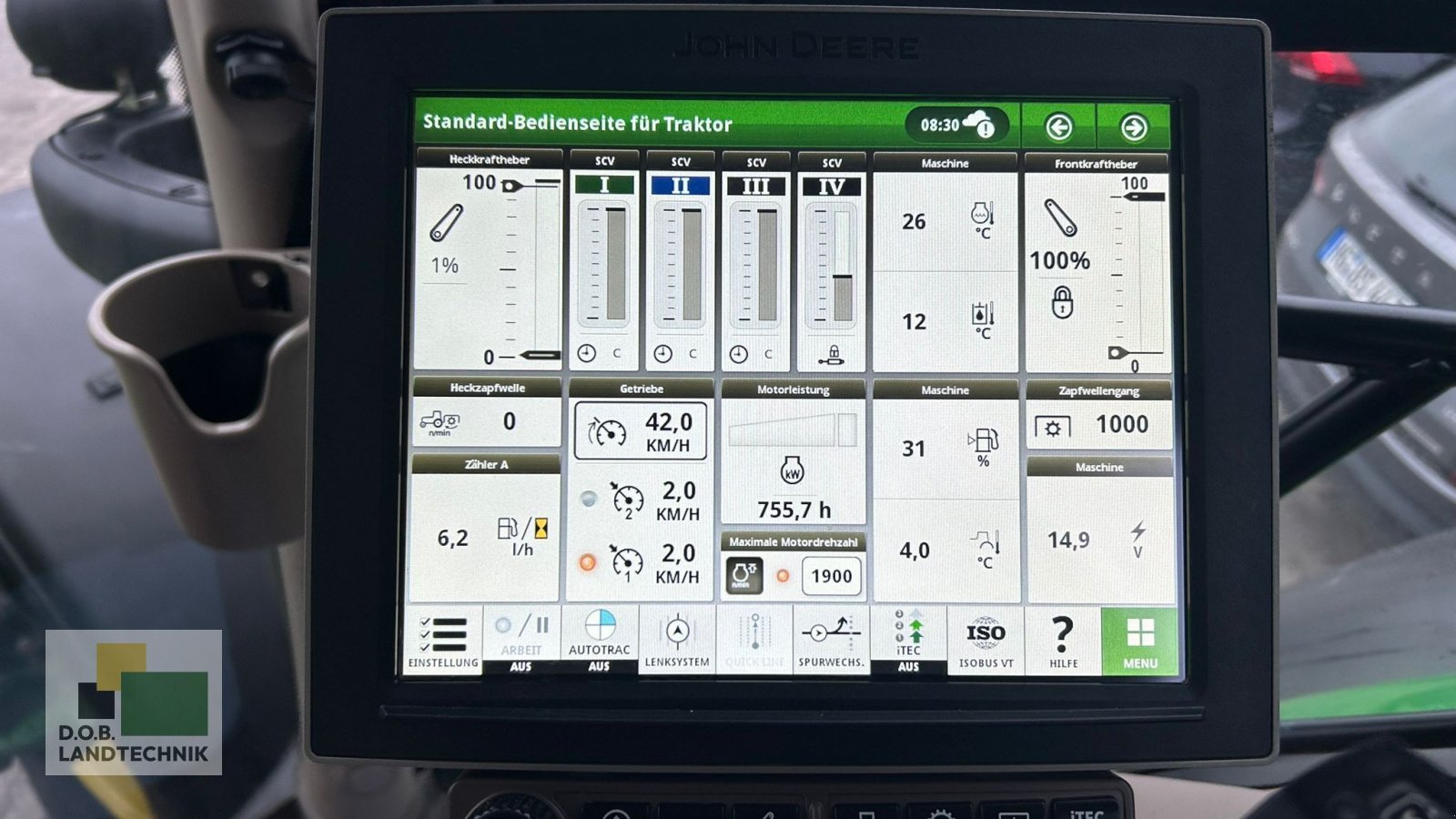 Traktor typu John Deere 6R 215 6R215 mit Garantieverlängerung bis 05/2025, Gebrauchtmaschine w Regensburg (Zdjęcie 21)