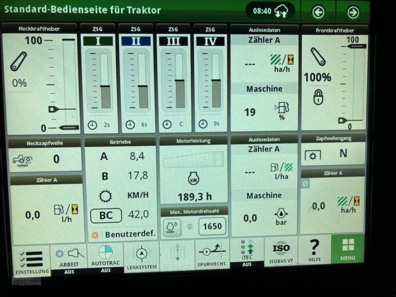 Traktor of the type John Deere 6R 215, Neumaschine in Jahnatal (Picture 2)