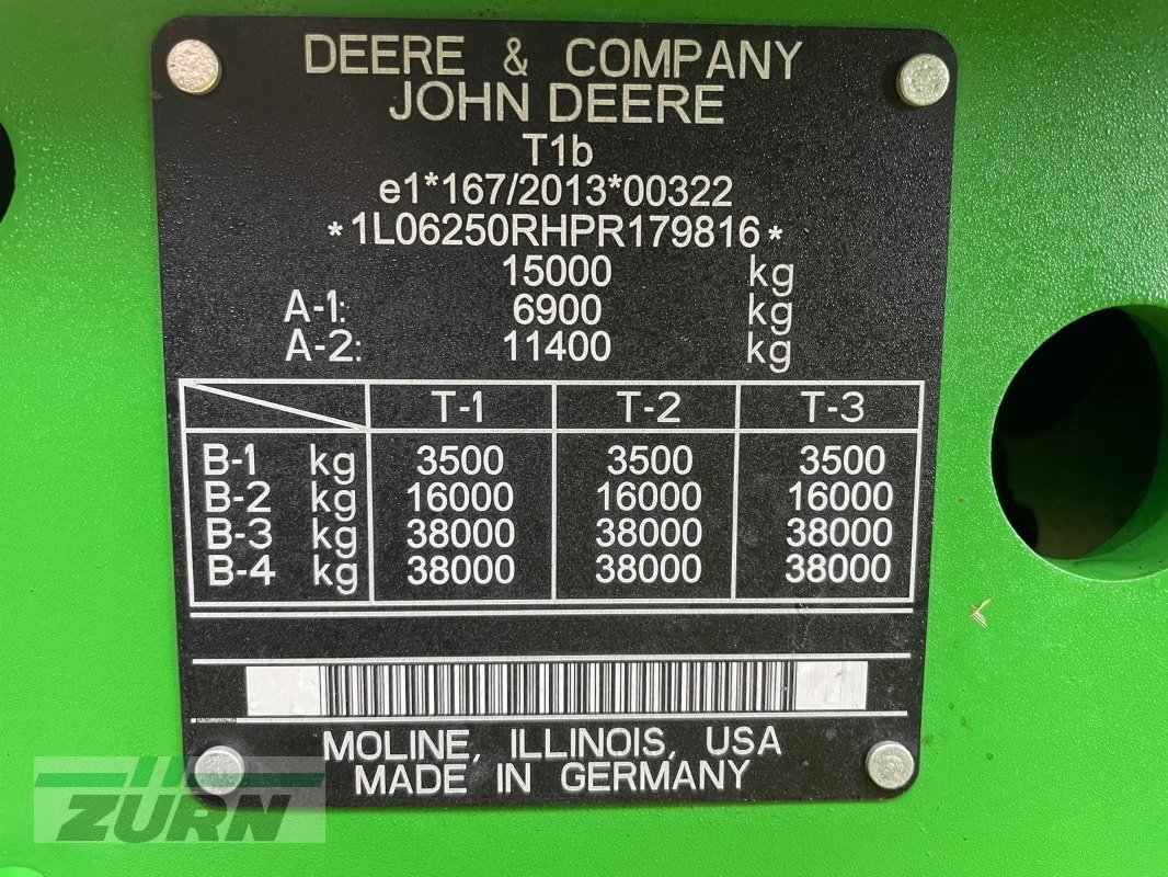 Traktor za tip John Deere 6R 250 / 6R250, Gebrauchtmaschine u Merklingen (Slika 30)