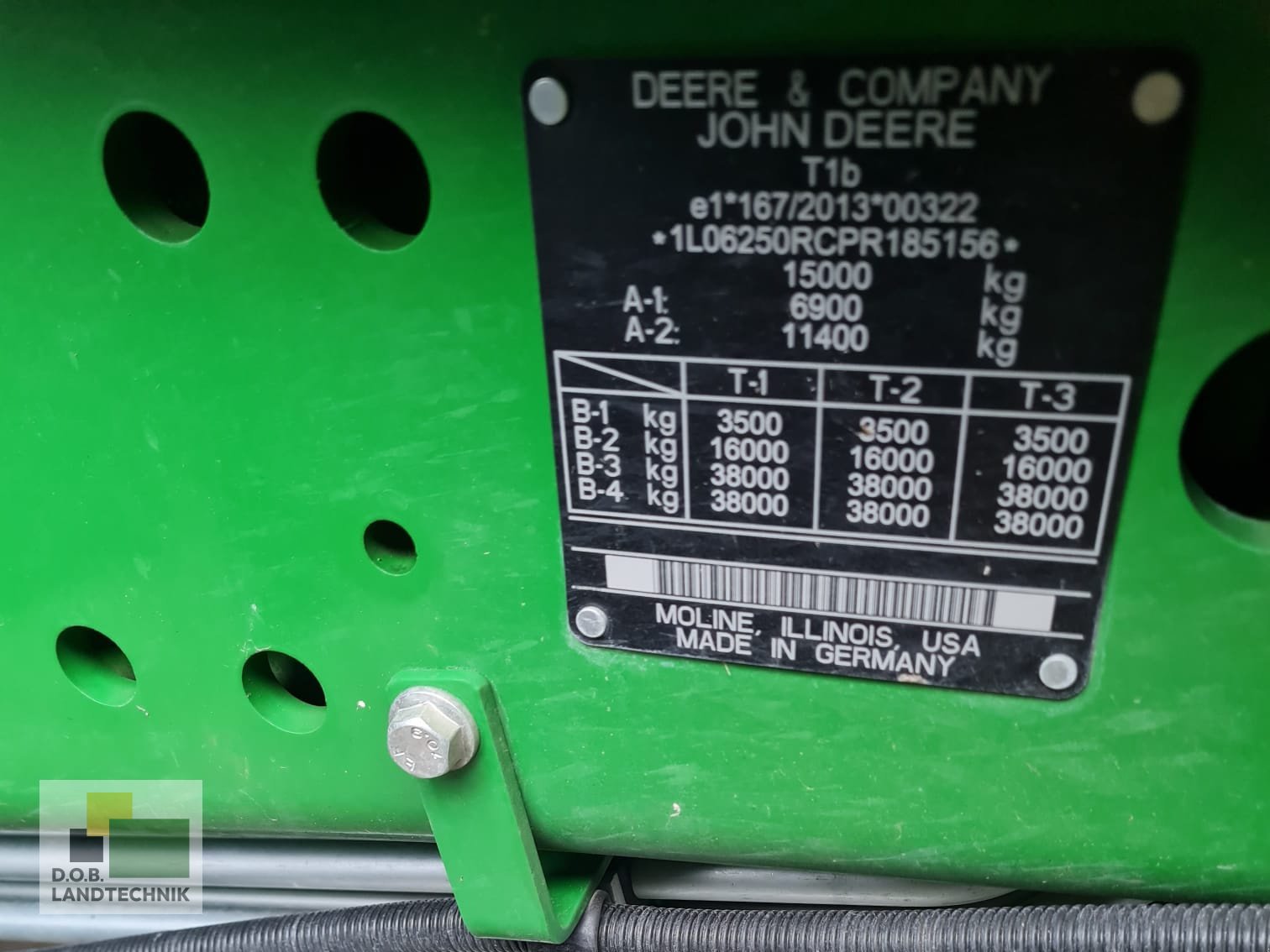 Traktor Türe ait John Deere 6R 250 6R250, Gebrauchtmaschine içinde Lauterhofen (resim 11)