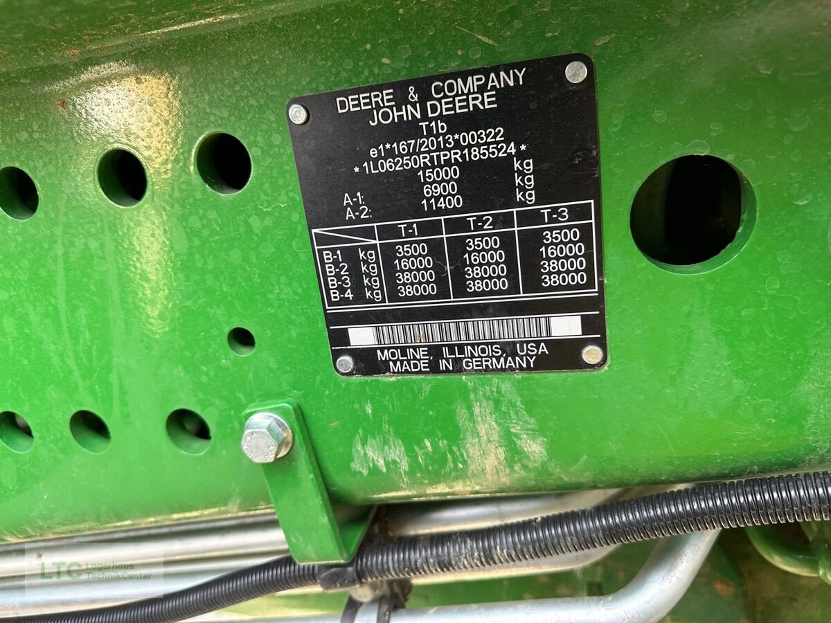 Traktor Türe ait John Deere 6R 250, Gebrauchtmaschine içinde Großpetersdorf (resim 23)