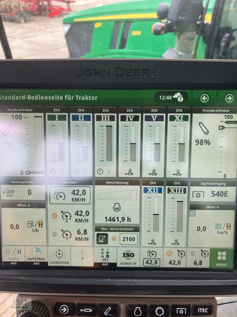 Traktor Türe ait John Deere 6R 250, Gebrauchtmaschine içinde Alt-Mölln (resim 9)