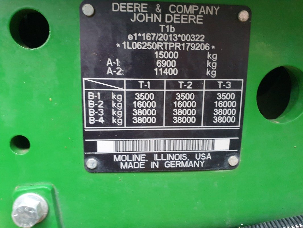 Traktor типа John Deere 6R 250, Gebrauchtmaschine в Sittensen (Фотография 14)