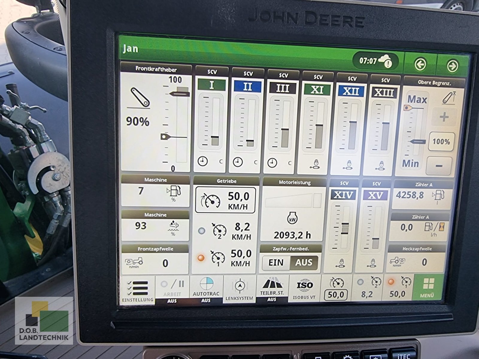 Traktor Türe ait John Deere 6R110 6R 110 Garantieverlängerung, Gebrauchtmaschine içinde Regensburg (resim 21)