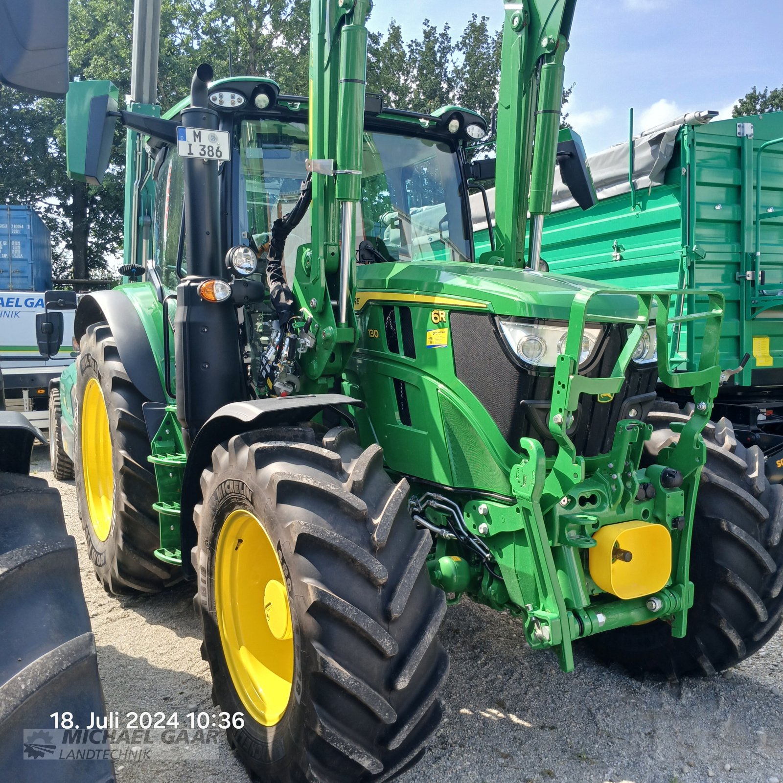 Traktor Türe ait John Deere 6R130, Gebrauchtmaschine içinde Höhenkirchen-Siegertsbrunn (resim 1)