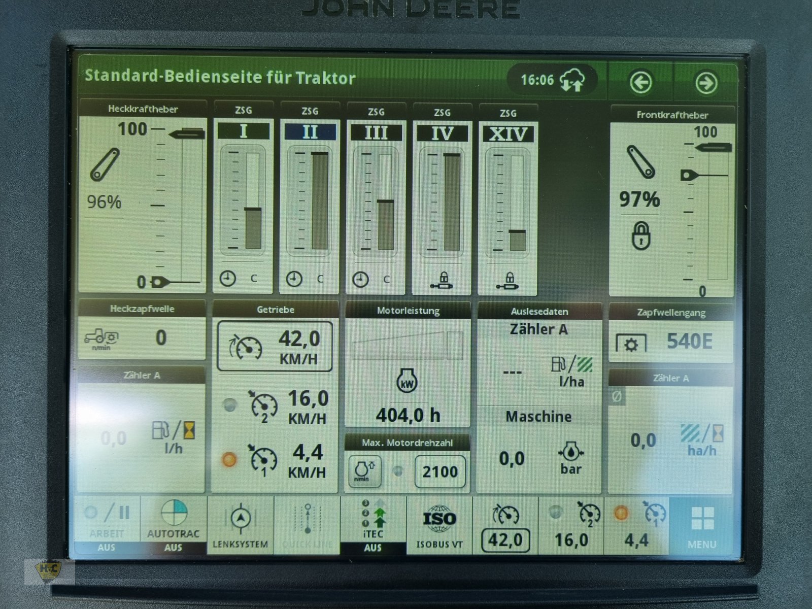 Traktor of the type John Deere 6R150 Pro AutoTrac, Gebrauchtmaschine in Willanzheim (Picture 9)