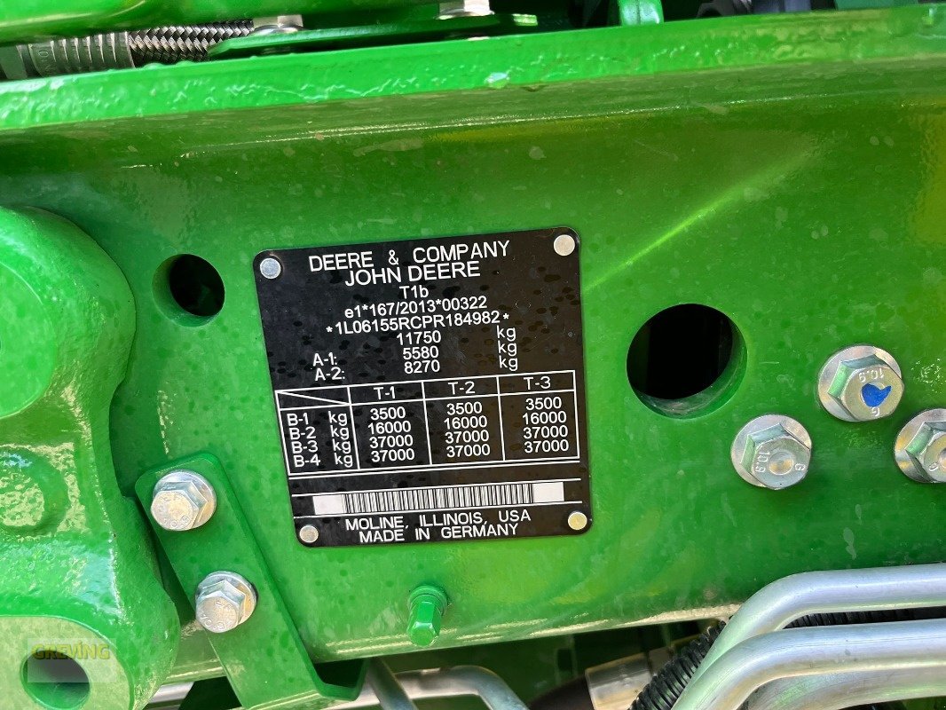 Traktor typu John Deere 6R155, Gebrauchtmaschine w Ahaus (Zdjęcie 14)