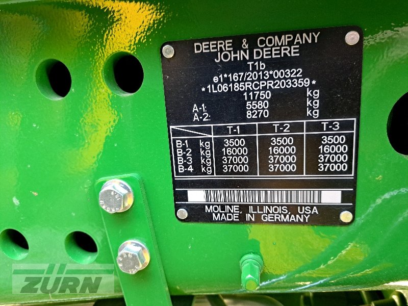 Traktor typu John Deere 6R185 / 6R 185, Neumaschine v Altenschönbach (Obrázok 21)