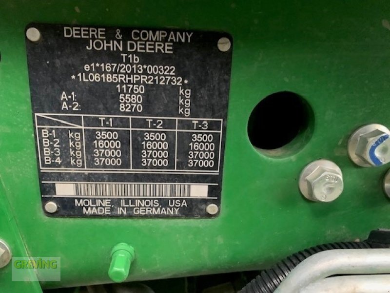 Traktor typu John Deere 6R185 *Garantieverlängerung*, Gebrauchtmaschine v Euskirchen (Obrázek 12)