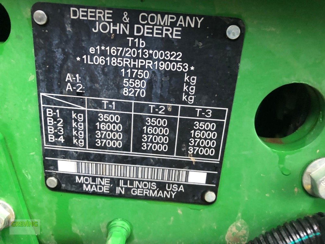 Traktor typu John Deere 6R185 *Garantieverlängerung*, Gebrauchtmaschine v Euskirchen (Obrázek 12)