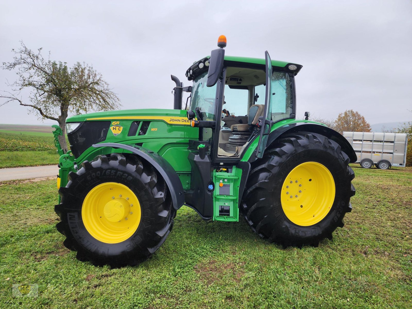 Traktor Türe ait John Deere 6R185 Pro Autotrac "Stollenbiss", Gebrauchtmaschine içinde Willanzheim (resim 3)