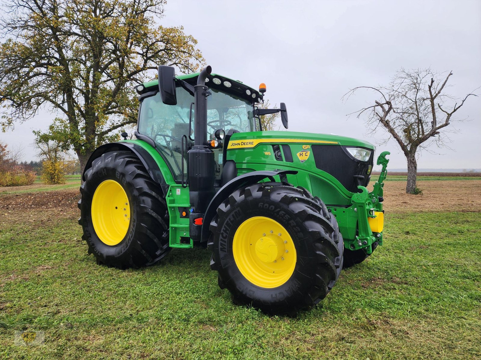 Traktor Türe ait John Deere 6R185 Pro Autotrac "Stollenbiss", Gebrauchtmaschine içinde Willanzheim (resim 5)