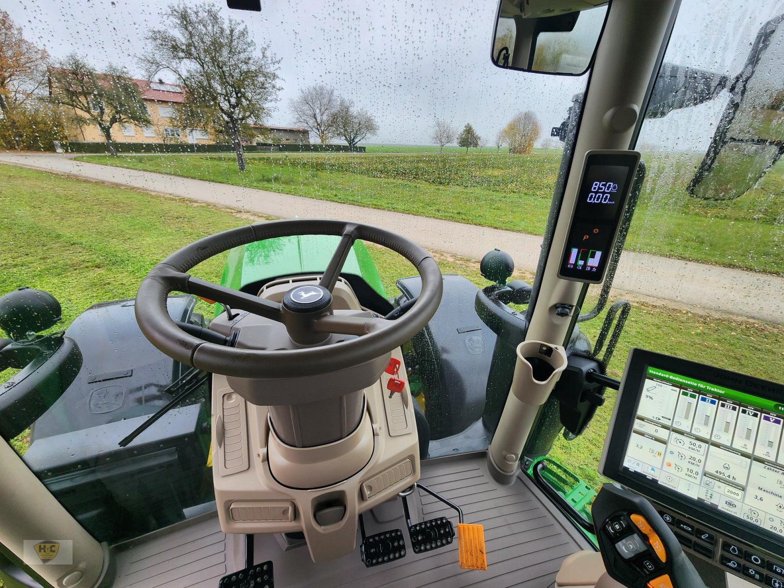 Traktor Türe ait John Deere 6R185 Pro Autotrac "Stollenbiss", Gebrauchtmaschine içinde Willanzheim (resim 12)