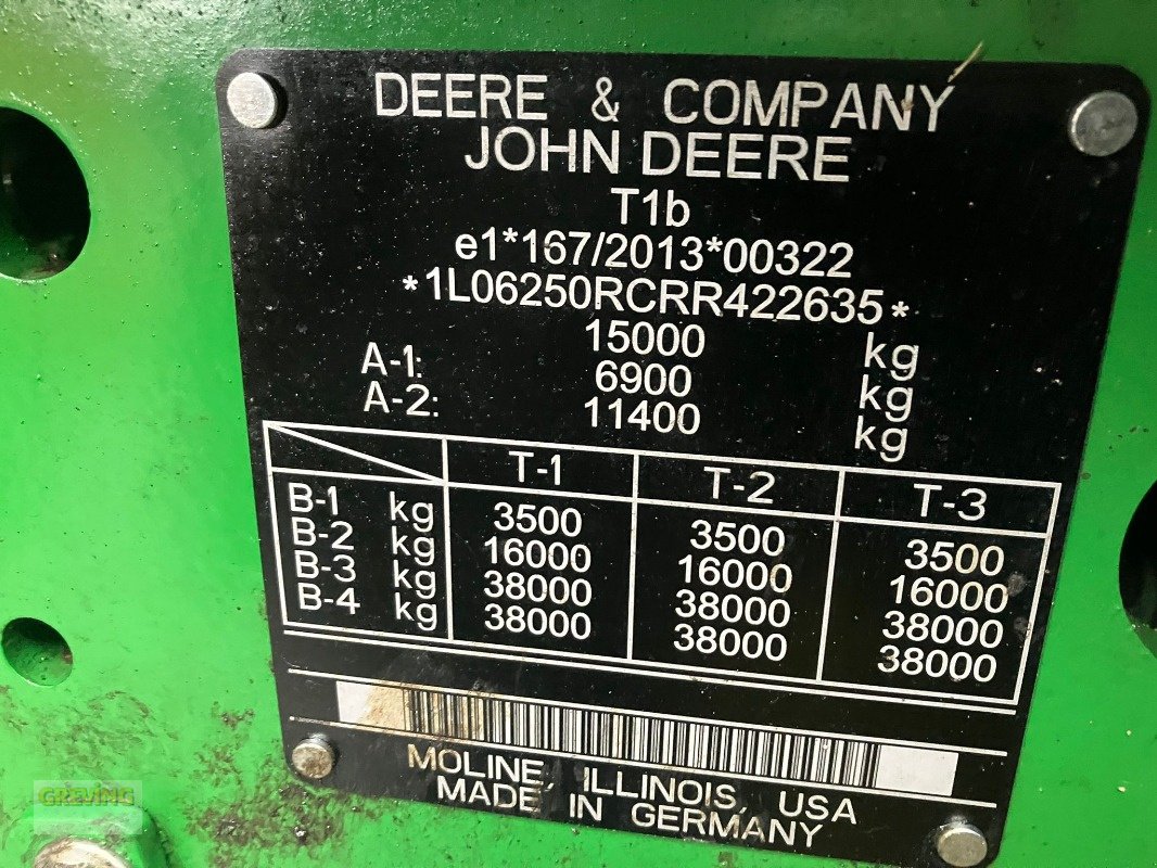 Traktor typu John Deere 6R250 *Garantieverlängerung*, Gebrauchtmaschine v Ahaus (Obrázok 13)