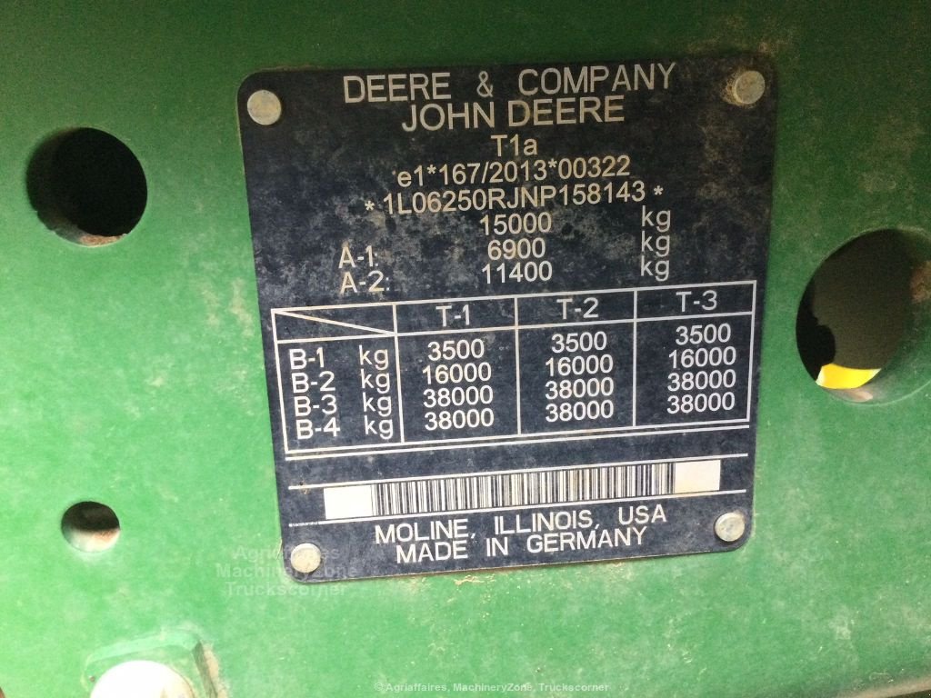 Traktor του τύπου John Deere 6R250, Gebrauchtmaschine σε Vogelsheim (Φωτογραφία 10)