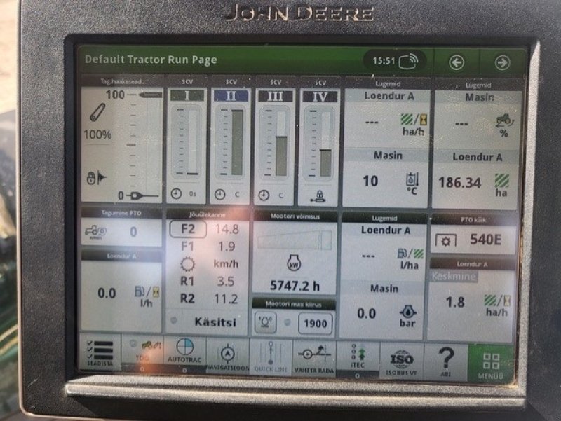 Traktor tipa John Deere 7250R E23. GPS. Front lift. Luftbremser. AutoSteer., Gebrauchtmaschine u Kolding (Slika 3)