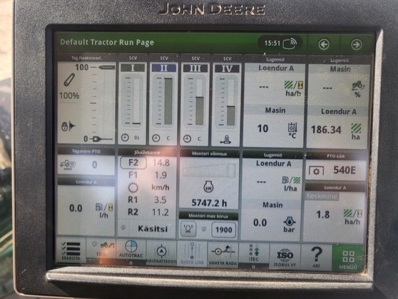 Traktor del tipo John Deere 7250R E23. GPS. Front lift. Luftbremser. AutoSteer., Gebrauchtmaschine en Kolding (Imagen 3)