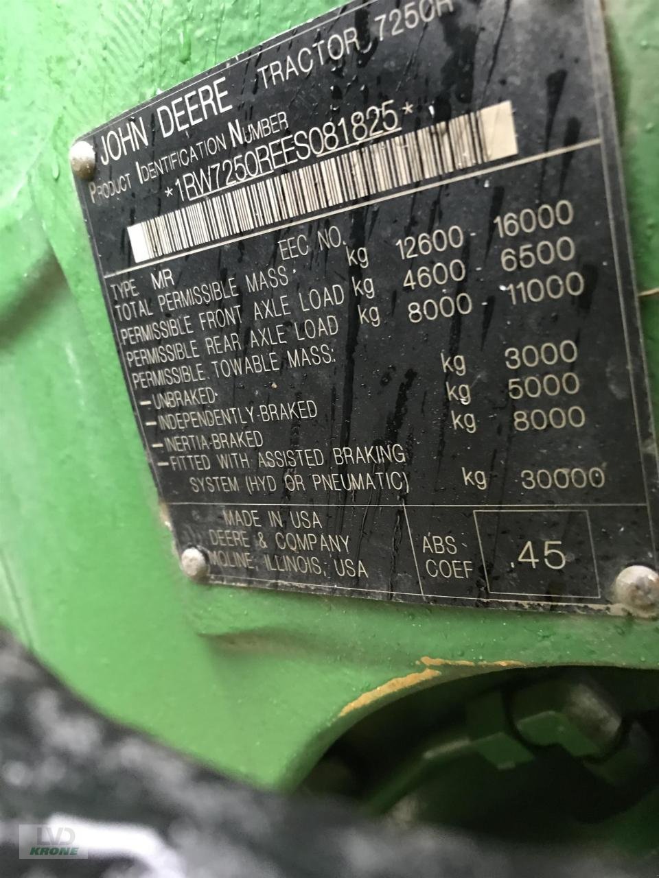 Traktor του τύπου John Deere 7250R, Gebrauchtmaschine σε Alt-Mölln (Φωτογραφία 15)