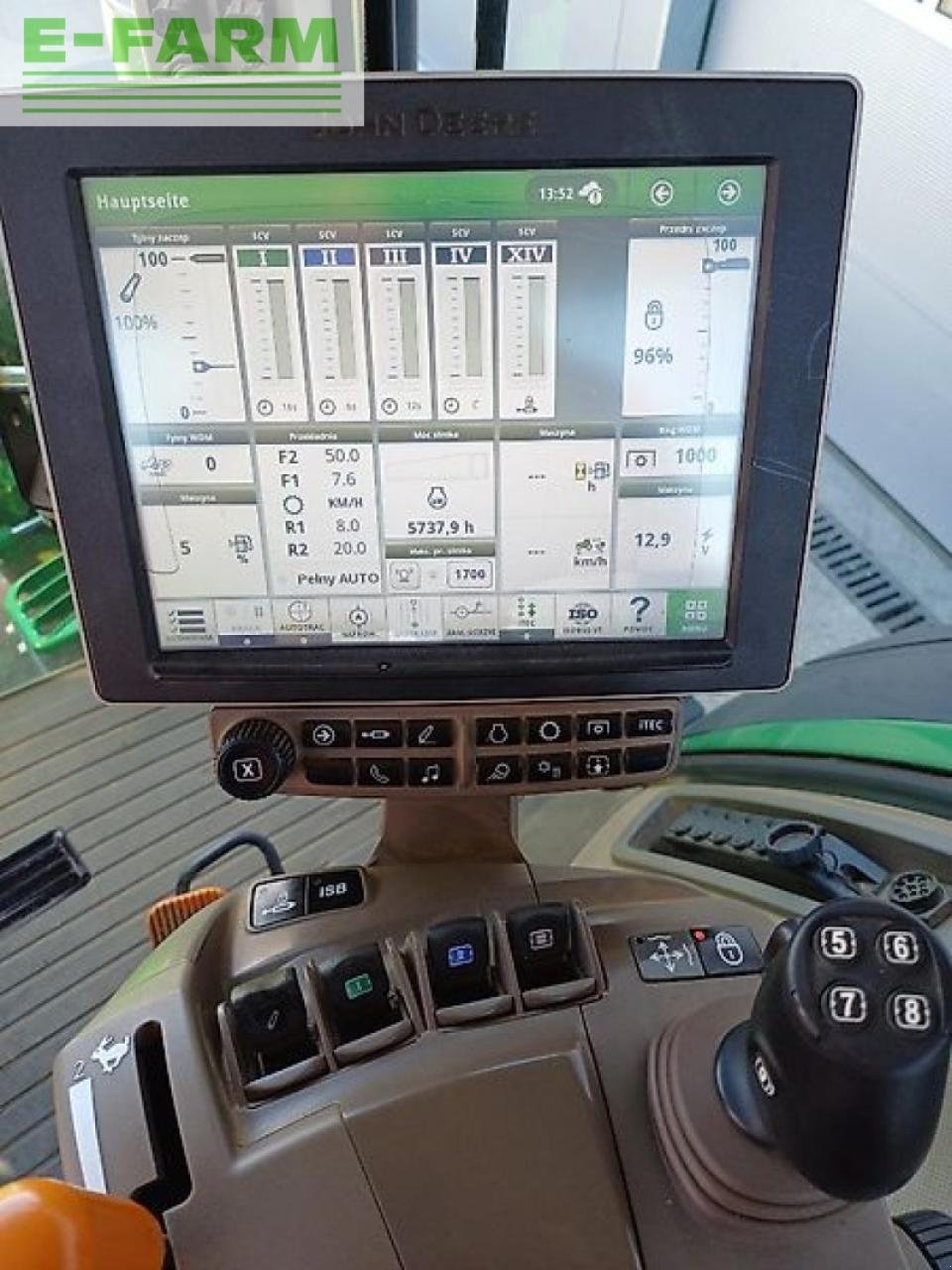 Traktor типа John Deere 7270r, Gebrauchtmaschine в SKARBIMIERZ – OSIEDLE (Фотография 9)