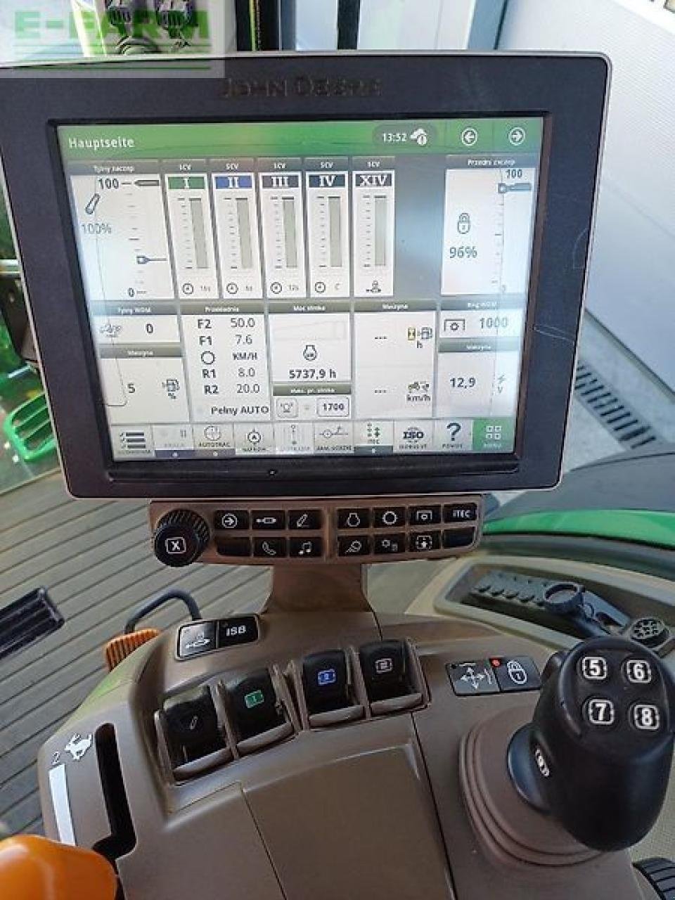 Traktor del tipo John Deere 7270r, Gebrauchtmaschine en SKARBIMIERZ – OSIEDLE (Imagen 9)