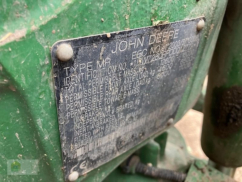 Traktor typu John Deere 7280R, Gebrauchtmaschine w Salsitz (Zdjęcie 2)