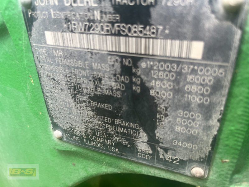 Traktor tipa John Deere 7290R, Gebrauchtmaschine u Neustadt Dosse (Slika 1)