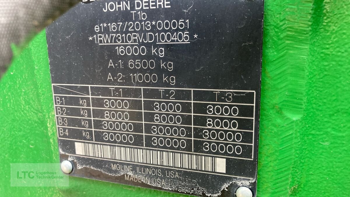 Traktor tipa John Deere 7310 R, Gebrauchtmaschine u Eggendorf (Slika 25)