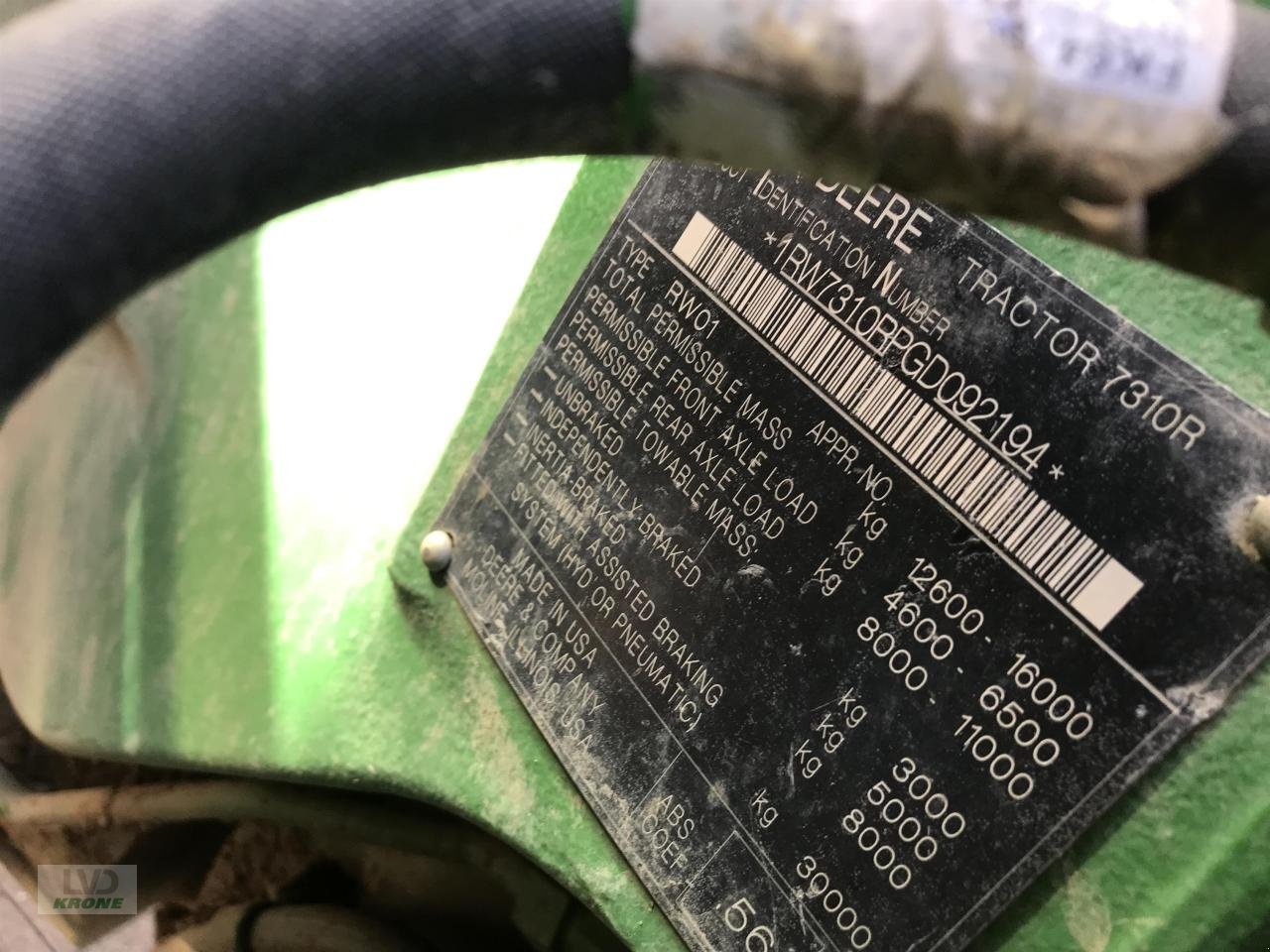 Traktor a típus John Deere 7310R, Gebrauchtmaschine ekkor: Alt-Mölln (Kép 12)