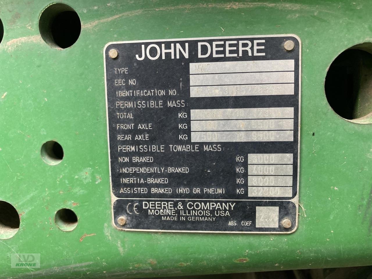 Traktor van het type John Deere 7430, Gebrauchtmaschine in Zorbau (Foto 19)