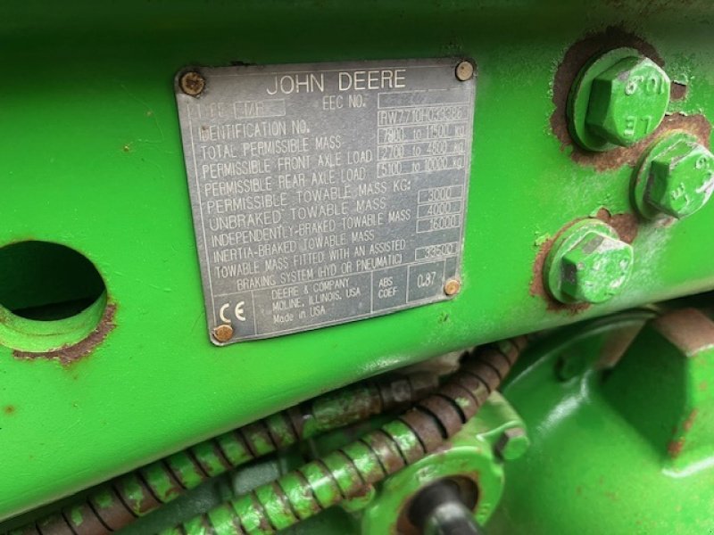 Traktor typu John Deere 7710 TLS  AFF. FORAKSEL, FRONTLIFT, POWER QUARD GEAR, Gebrauchtmaschine w Dronninglund (Zdjęcie 8)