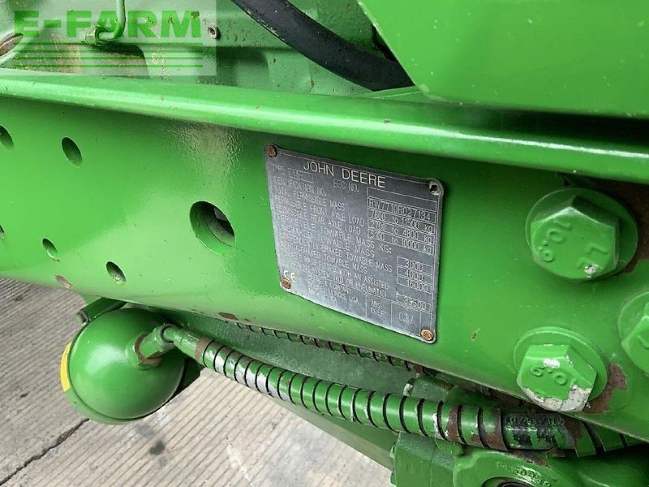 Traktor Türe ait John Deere 7710 tractor (st20617), Gebrauchtmaschine içinde SHAFTESBURY (resim 14)