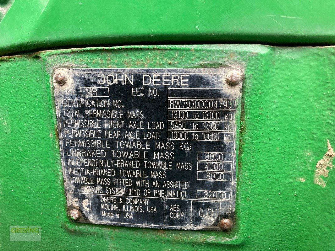 Traktor a típus John Deere 7930 *Kundenauftrag*, Gebrauchtmaschine ekkor: Ort - Kunde (Kép 10)