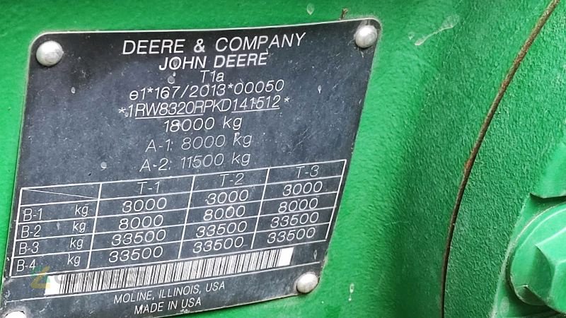 Traktor typu John Deere 8320r, Gebrauchtmaschine w Rochlitz (Zdjęcie 5)