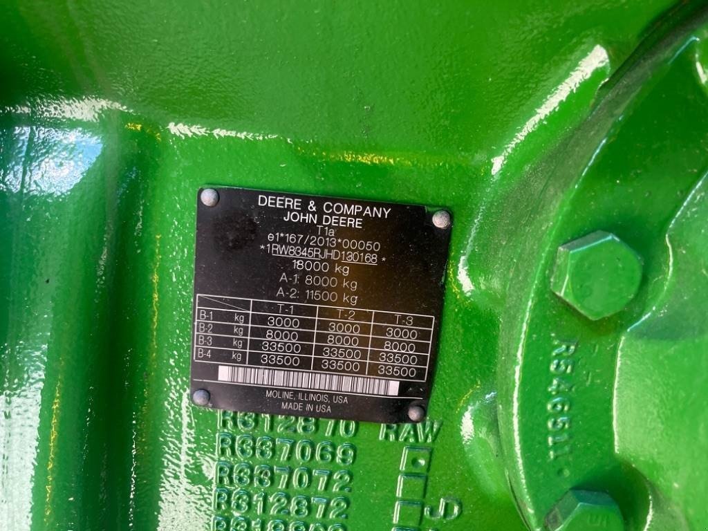 Traktor Türe ait John Deere 8345 R, Gebrauchtmaschine içinde Randers SV (resim 7)